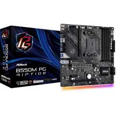 Материнская плата ASRock B550M PG RIPTIDE AM4 4xDDR4 4xSATA3 2xM.2 HDMI DP mATX