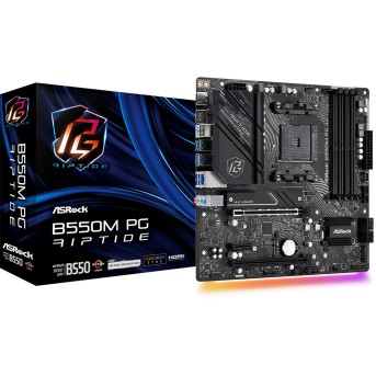 Материнская плата ASRock B550M PG RIPTIDE AM4 4xDDR4 4xSATA3 2xM.2 HDMI DP mATX - Metoo (1)