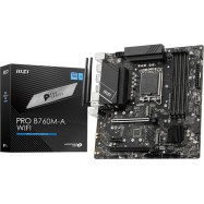 Материнская плата MSI PRO B760M-A WIFI LGA1700 4xDDR5 4xSATA3 RAID 2xM.2 2xHDMI 2xDP mATX