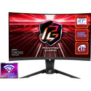Монитор 27" ASRock PG27Q15R2A VA 2560x1440@165Hz 1мс 550cd/m2 4000:1 Curved 2xHDMI DP WiFi Black