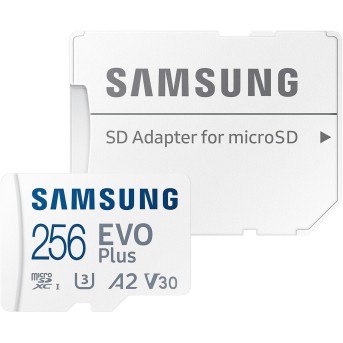 Карта памяти 256GB Samsung EVO Plus microSDXC+Adapter, Class 10, MB-MC256KA/<wbr>EU - Metoo (3)