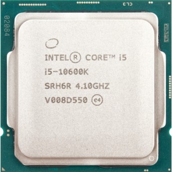 CPU Intel Core i5-10600K 4,1GHz (4,8GHz) 12Mb 6/<wbr>12 Comet Lake Intel® UHD 630 125W FCLGA1200 Tray - Metoo (1)