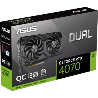 Видеокарта ASUS GeForce RTX4070 OC, 12GB GDDR6X 192-bit 1xHDMI 3xDP DUAL-RTX4070-O12G-EVO - Metoo (2)