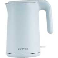 Чайник электрический с двойными стенками GALAXY LINE GL0327, 1800Вт, Объем 1,5 л, 220В/50Гц Небесный