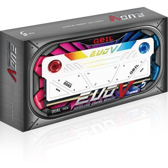 Оперативная память 32GB Kit (2x16GB) GEIL EVO V RGB 7200Mhz DDR5 PC5-57600 GESW532GB7200C36ADC White - Metoo (5)