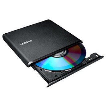 Внешний привод LiteOn ES1 Ultra-Slim Portable DVD Writer USB2.0/<wbr>3.0 Black - Metoo (3)