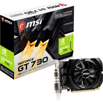 Видеокарта MSI GeForce GT 730, 2GB DDR3 64-bit 1xVGA 1xDVI 1xHDMI N730K-2GD3/<wbr>OCV5 - Metoo (1)