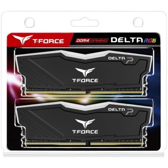 Оперативная память 16GB Kit (2x8GB) 3600MHz DDR4 Team Group DELTA RGB TF3D416G3600HC18JDC01 Black - Metoo (2)