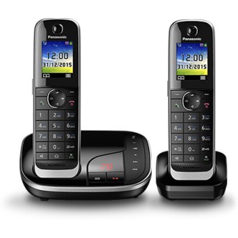 Радиотелефон PANASONIC KX-TGJ322 (RUB) Черный - Metoo (1)