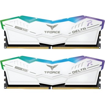 Оперативная память 32GB Kit (2x16GB) 6000MHz DDR5 Team Group DELTA RGB FF4D532G6000HC38ADC01 White - Metoo (1)
