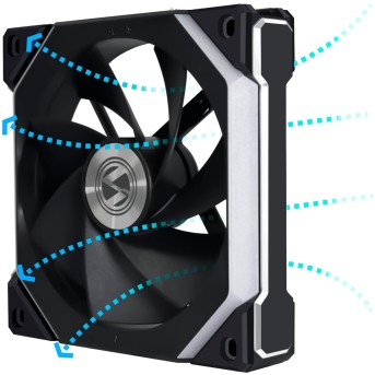 Вентилятор для корпуса Lian Li UNI FAN SL120 V2 Reverse Blade ARGB 120mm Black UF-RSL120V2-1B - Metoo (4)