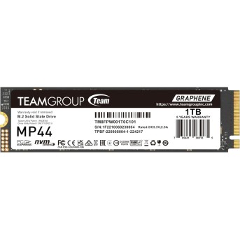 Твердотельный накопитель 1000GB SSD TeamGroup MP44 M.2 PCIe 4.0 R7400Mb/s W6500MB/s TM8FPW001T0C101 в Metoo.kz - Metoo (1)
