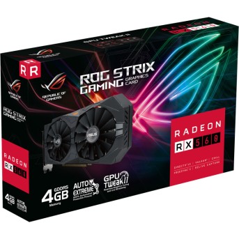 Видеокарта ASUS AMD Radeon RX 560 4GB GDDR5 128-bit HDMI DVI HDCP ROG-STRIX-RX560-4G-V2-GAMING - Metoo (2)