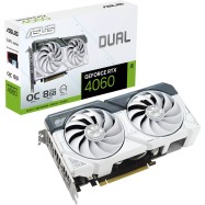 Видеокарта ASUS GeForce RTX4060 OC GDDR6 8GB 128-bit HDMI 3xDP DUAL-RTX4060-O8G-WHITE