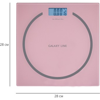 Весы напольные электронные GALAXY LINE GL 4815 РОЗОВЫЕ, максимал. вес 180 кг Артикул: гл4815лрозов - Metoo (7)