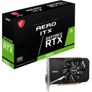 Видеокарта MSI GeForce RTX 3050 AERO ITX 8G OC 8G GDDR6 128bit DVI HDMI DP RTX 3050 AERO ITX 8G OCV1