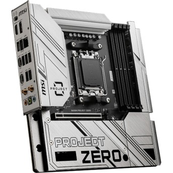 Материнская плата MSI B650M PROJECT ZERO AM5 B650 4xDDR5 4xSATA3 RAID 2xM.2 HDMI DP mATX - Metoo (3)