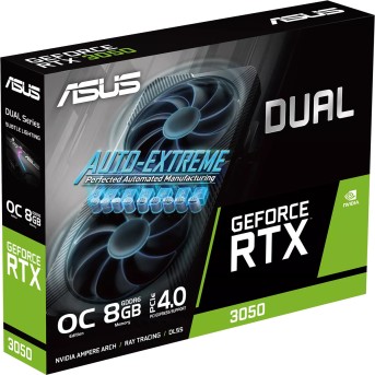Видеокарта ASUS GeForce RTX3050 OC GDDR6 8GB 128-bit HDMI 1xDVI 1xHDMI 1xDP DUAL-RTX3050-O8G-V2 - Metoo (2)