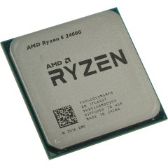 Процессор AMD Ryzen 5 2400G 3,6ГГц (3,9ГГц Turbo) Raven Ridge 4/<wbr>8 2MB L2 4MB L3 65W VEGA AM4 OEM