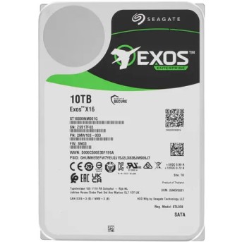 Корпоративный жесткий диск 10Tb Seagate Enterprise EXOS X16 256Mb 7200rpm SAS 3.5" ST10000NM002G - Metoo (1)