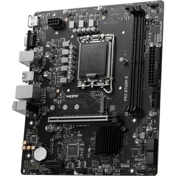 Материнская плата MSI PRO B760M-E LGA1700 2xDDR5 4xSATA3 M.2 VGA HDMI mATX - Metoo (4)