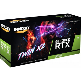 Видеокарта Inno3D GeForce RTX3060 12G Twin X2 GDDR6 192-bit HDMI 3xDP N30602-12D6-119032AH - Metoo (2)