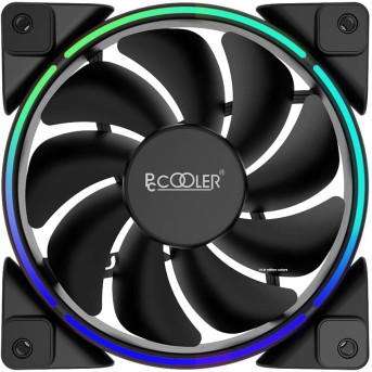 Вентилятор для корпуса PCCooler CORONA 5-IN-1 FRGB KIT 5x120mm 1000-2000 ± 10% RPM Black - Metoo (2)