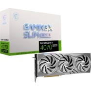 Видеокарта MSI GeForce RTX 4070 SUPER 12G GAMING X SLIM WHITE, 12GB, GDDR6X, HDMI 3xDP