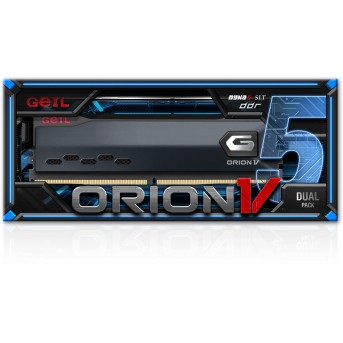 Оперативная память 32GB Kit (2x16GB) GEIL Orion V 5200Mhz DDR5 GVG532GB5200C42DC Titanium Grey - Metoo (5)