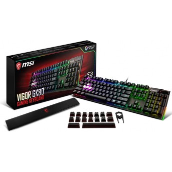 Игровая Клавиатура MSI Vigor GK80 CR RU USB 2.0/<wbr>104клавиши/<wbr>переключатели CHERRY MX RGB Red/<wbr>кабель 2м - Metoo (5)