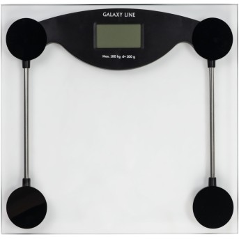 Весы напольные электронные GALAXY LINE GL 4810 ЧЕРНЫЕ, максимал. вес 180 кг Артикул: гл4810лчерн - Metoo (1)