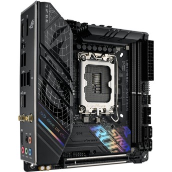Материнская плата ASUS ROG STRIX B760-I GAMING WIFI LGA1700 2xDDR5 4xSATA3 2xM.2 RAID HDMI DP m-ATX в Metoo.kz - Metoo (6)