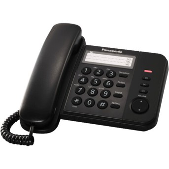 KX-TS2352 Проводной телефон (RUB) Черный - Metoo (1)
