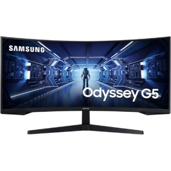 Монитор 34" SAMSUNG Odyssey G5 LC34G55TWWIXCI VA 3440x1440 165GHz 1мс 250кд/<wbr>м2 2500:1 1xHDMI 1xDP - Metoo (8)