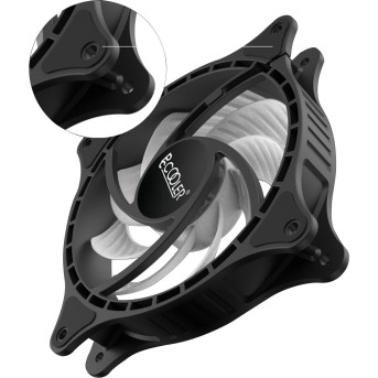 Вентилятор для корпуса PCCooler FX ARGB BK 3 IN 1 3x(xx25mm) 1000-2000RPM 52,79CFM Black - Metoo (2)