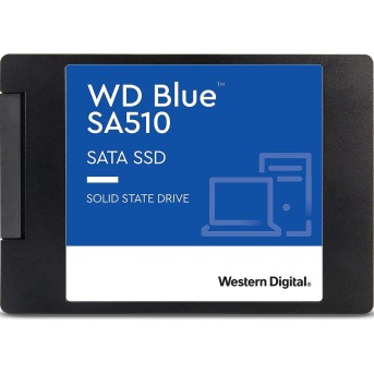 Твердотельный накопитель 500GB SSD WD BLUE SA510 2.5” SATA3 R555Мб/<wbr>с W440Мб/<wbr>с WDS500G3B0A - Metoo (2)