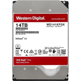 Жесткий диск для NAS систем HDD 14Tb Western Digital Red PRO SATA3 3,5" 7200rpm 512Mb WD141KFGX - Metoo (2)