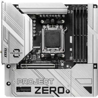Материнская плата MSI B650M PROJECT ZERO AM5 B650 4xDDR5 4xSATA3 RAID 2xM.2 HDMI DP mATX - Metoo (6)