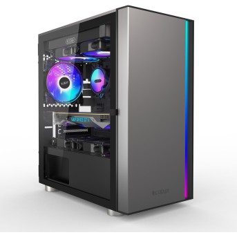 Корпус PCCooler LM300 ARGB BK M-ATX/<wbr>ITX USB3.0, 2xUSB2.0 Black - Metoo (2)