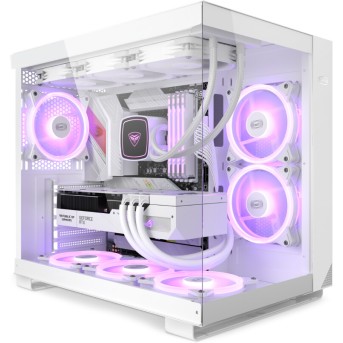 Корпус PCCooler ATX/<wbr>MATX/<wbr>ITX USB3.1 Gen 2 Type-C, USB3.0, USB2.0 White - Metoo (5)