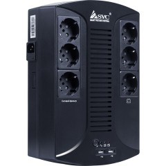 UPS, SVC, U-650-L, USB, Мощность 650ВА/<wbr>390Вт, Диапазон работы AVR: 145-290В, Бат.: 12В/<wbr>7 Ач х 1 шт..