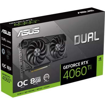 Видеокарта ASUS GeForce RTX4060Ti OC, 8GB GDDR6 128-bit HDMI 3xDP DUAL-RTX4060TI-O8G-EVO - Metoo (2)