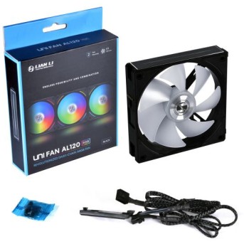 Вентилятор для корпуса Lian Li UNI FAN AL ARGB 140mm Black UF-AL140V2-1B - Metoo (5)