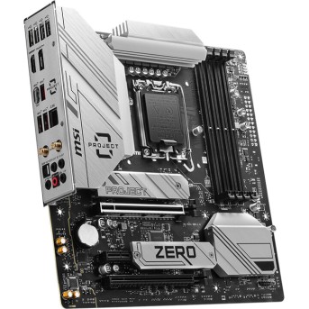 Материнская плата MSI B760M PROJECT ZERO LGA1700 B760 4xDDR5 4xSATA3 RAID 2xM.2 HDMI DP mATX - Metoo (3)