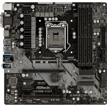 Материнская плата mATX ASRock Z370M Pro4 в Metoo.kz - Metoo (2)