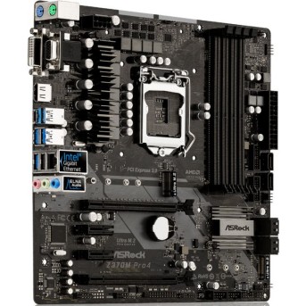Материнская плата mATX ASRock Z370M Pro4 в Metoo.kz - Metoo (4)