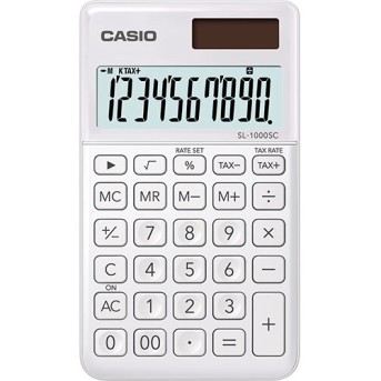 Калькулятор карманный CASIO SL-1000SC-WE-W-EP - Metoo (1)