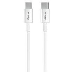 Кабель для мобильных устройств Olmio Type-C - Type-C белый