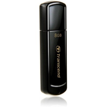 USB Флеш 8GB 2.0 Transcend TS8GJF350 черный - Metoo (1)