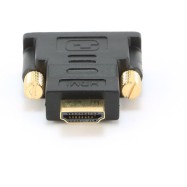 Переходник HDMI <-> DVI Cablexpert A-HDMI-DVI-1, 19M/19M, золотые разъемы, пакет, черный